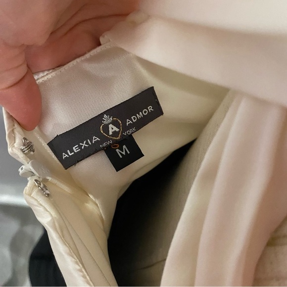 Alexia Admor Silk Black and White Dress‎ Medium - Picture 13 of 14